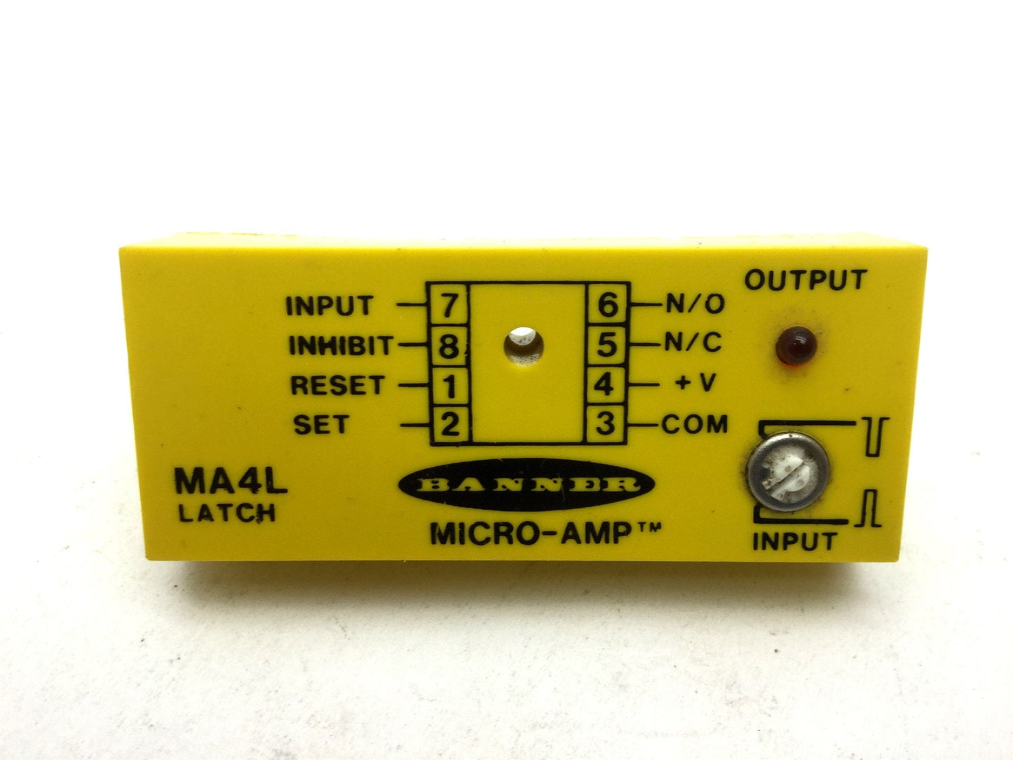 Used Banner MA4L Micro Amp Logic Module, Supply Voltage: 10-30VDC 20mA, No Base