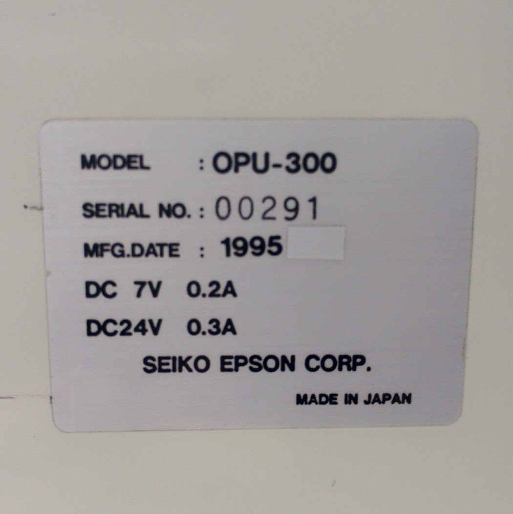 Used EPSON OPU-300 Robot Operator Panel, for SRC-300, SRC-310A, & SRC-320 w/Cable