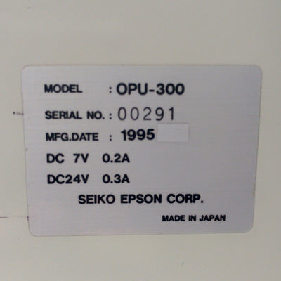 For Parts EPSON OPU-300 Robot Operator Panel, for SRC-300, SRC-310A, & SRC-320 w/Cable