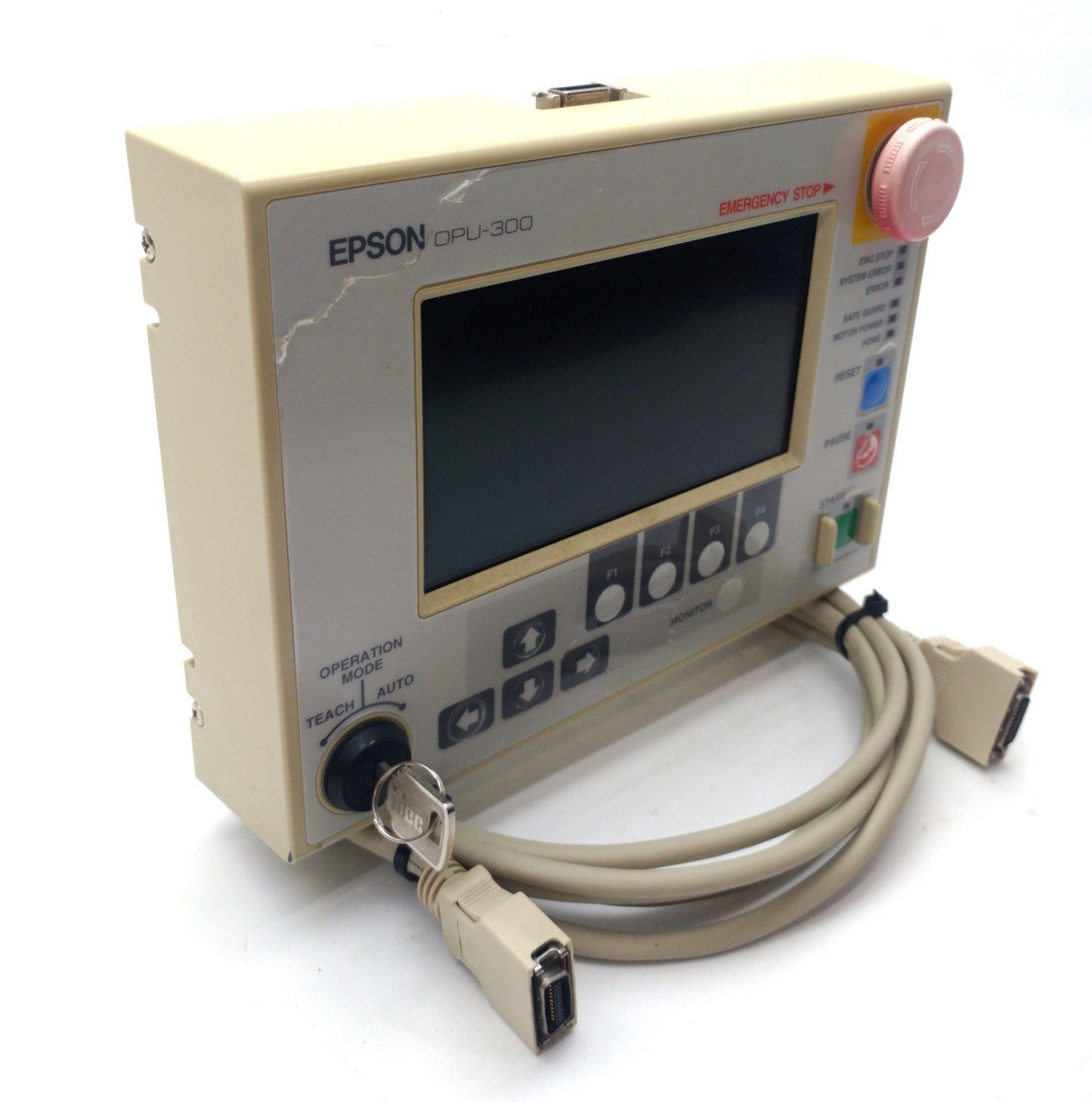 Used EPSON OPU-300 Robot Operator Panel, for SRC-300, SRC-310A, & SRC-320 w/Cable