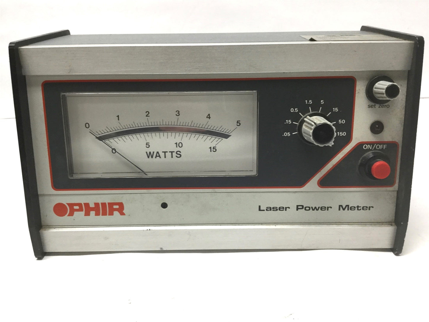 Used Ophir Laser Power Energy Meter Analog Dial 0-150 Watts Gauge 115VAC BNC Input