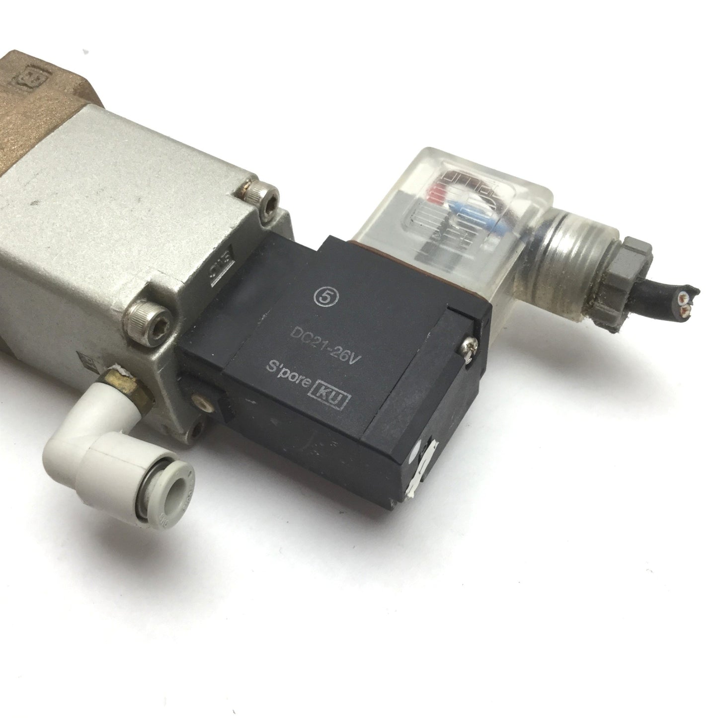 Used SMC VNB214A-F15A-5D-Q Process Valve, 2-Position 2-Port, Voltage: 24VDC, G1/2