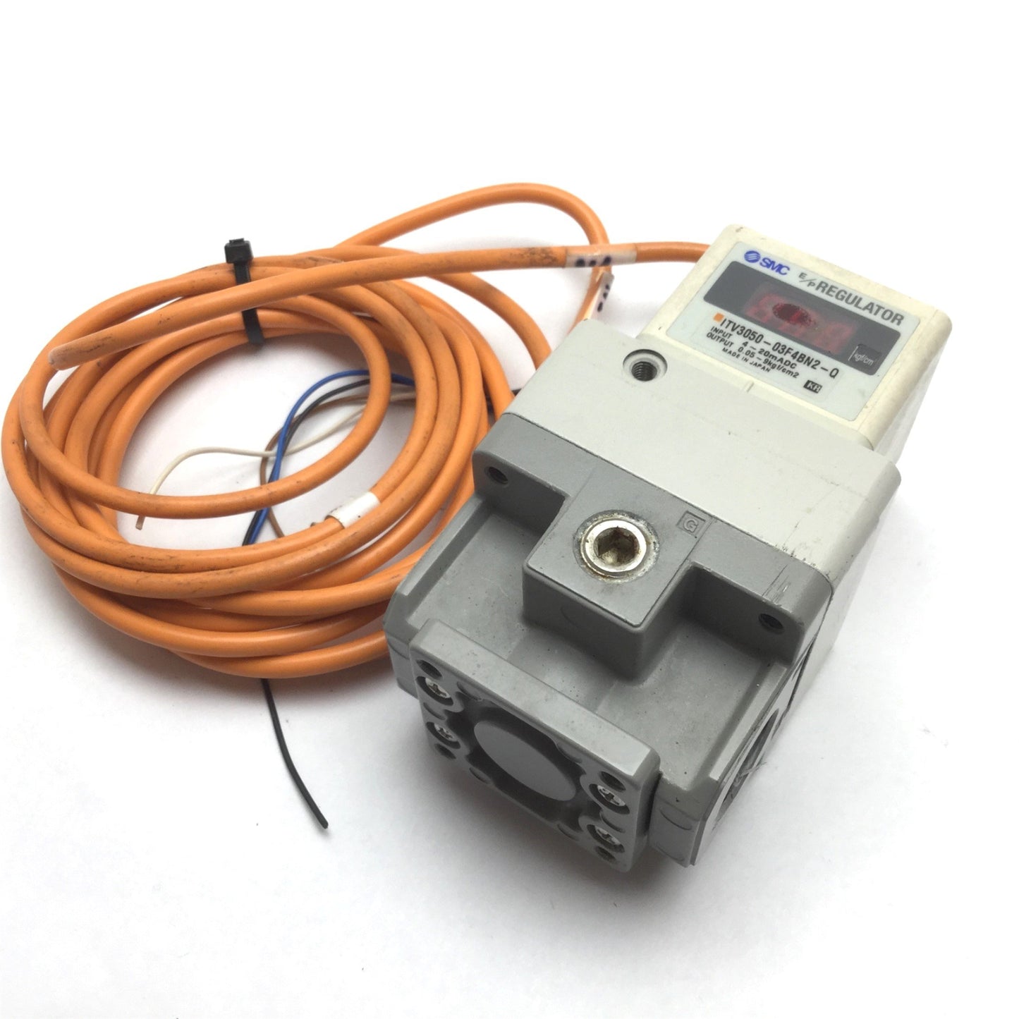 Used SMC ITV3050-03F4BN2-Q Electro-Pneumatic Regulator, Range: 0.05-9kgf/cm², 4-20mA