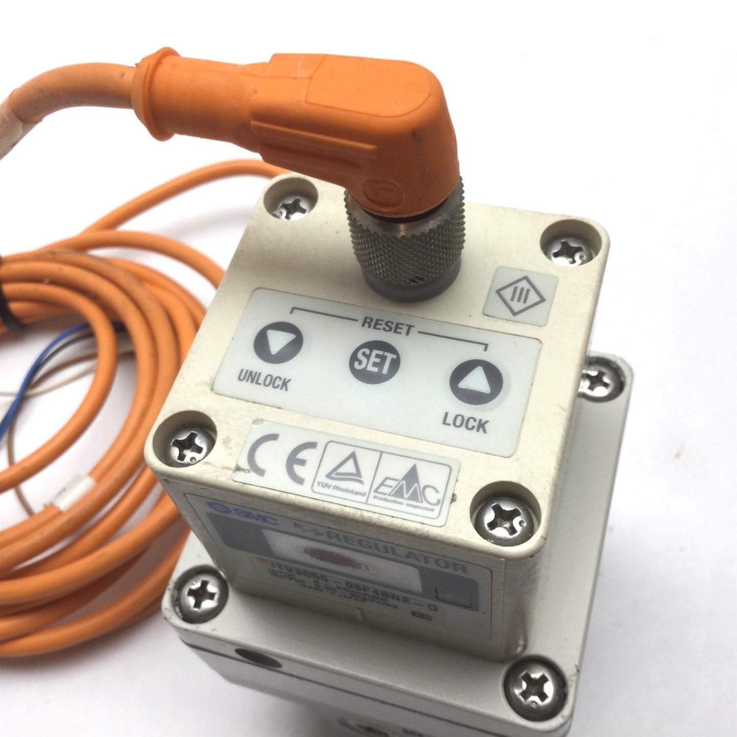 Used SMC ITV3050-03F4BN2-Q Electro-Pneumatic Regulator, Range: 0.05-9kgf/cm², 4-20mA