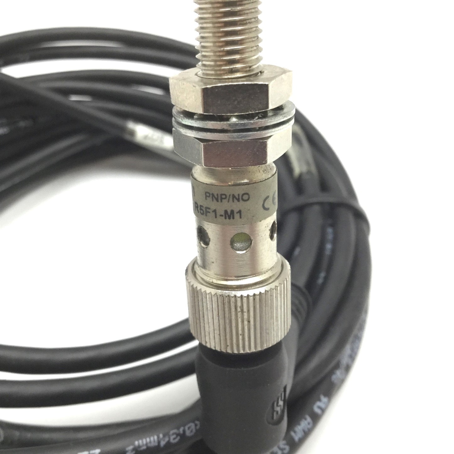 Used Omron E2EL-X1R5F1-M1 Inductive Proximity Sensor, Range: 1.5mm, PNP N/O