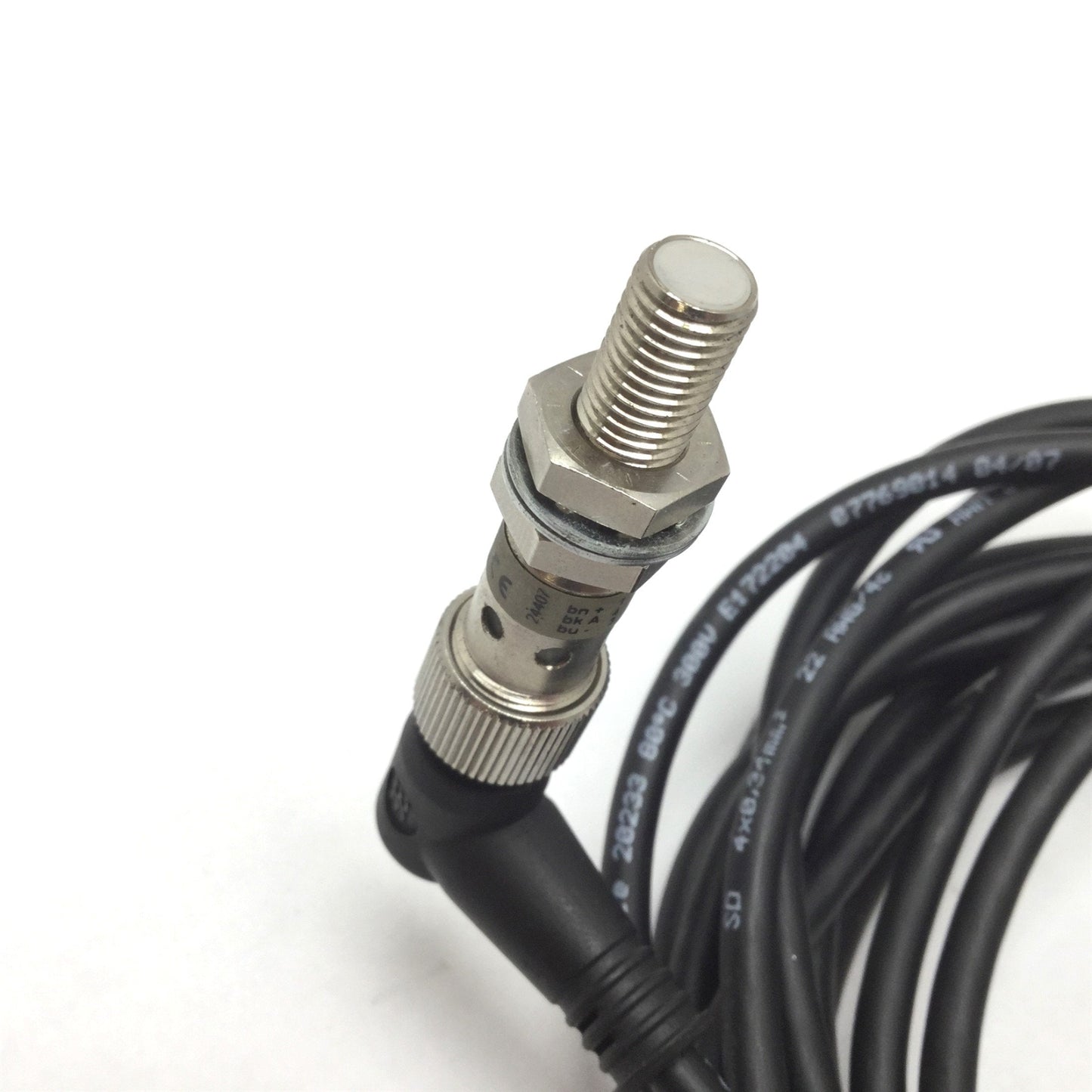 Used Omron E2EL-X1R5F1-M1 Inductive Proximity Sensor, Range: 1.5mm, PNP N/O