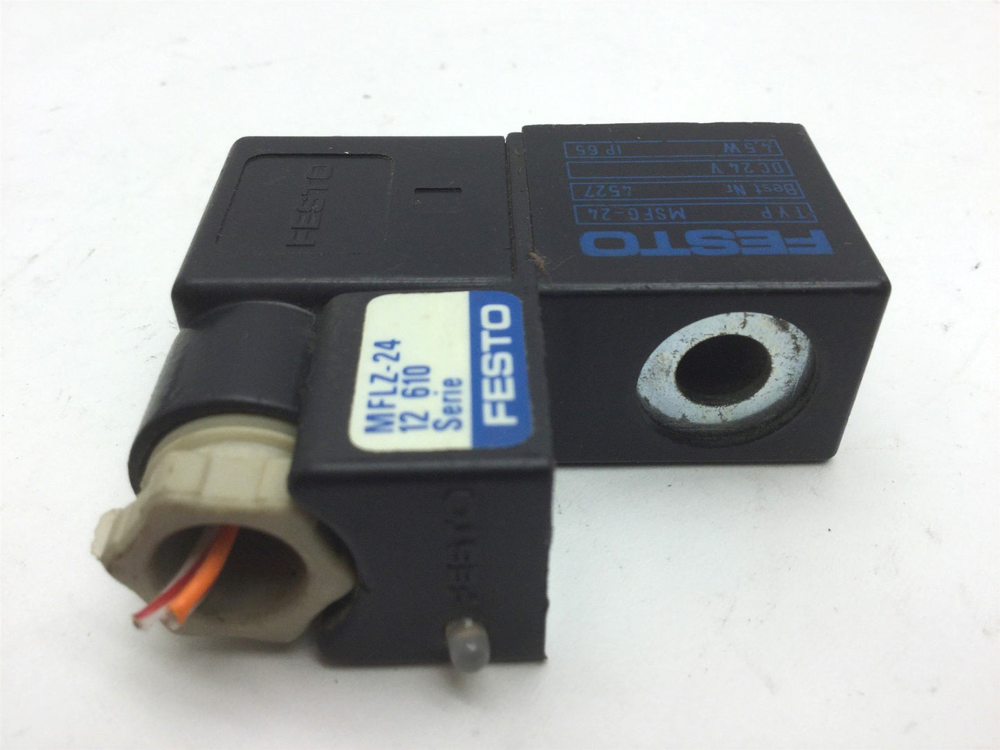 Used Lot of 6 Festo MSFG-24 4527 Solenoid Coil 24VDC MFLZ-24 Indicator