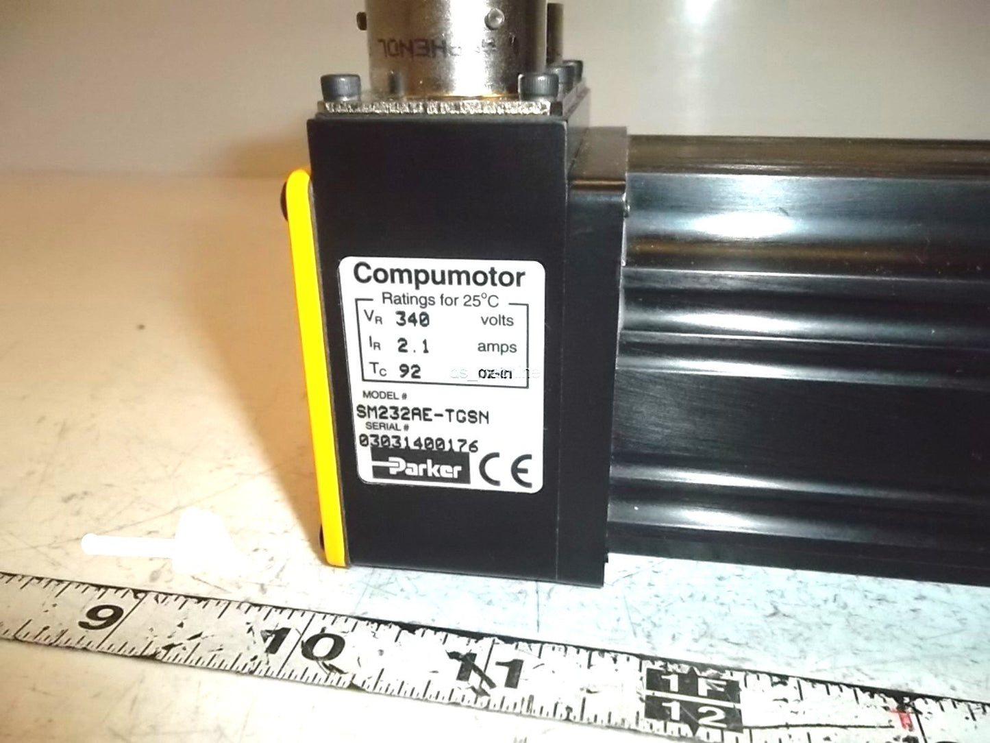 Used Parker Compumotor SM232AE-TGSN Brushless Servo Motor 340V 2.1A 92oz-in NEMA 23