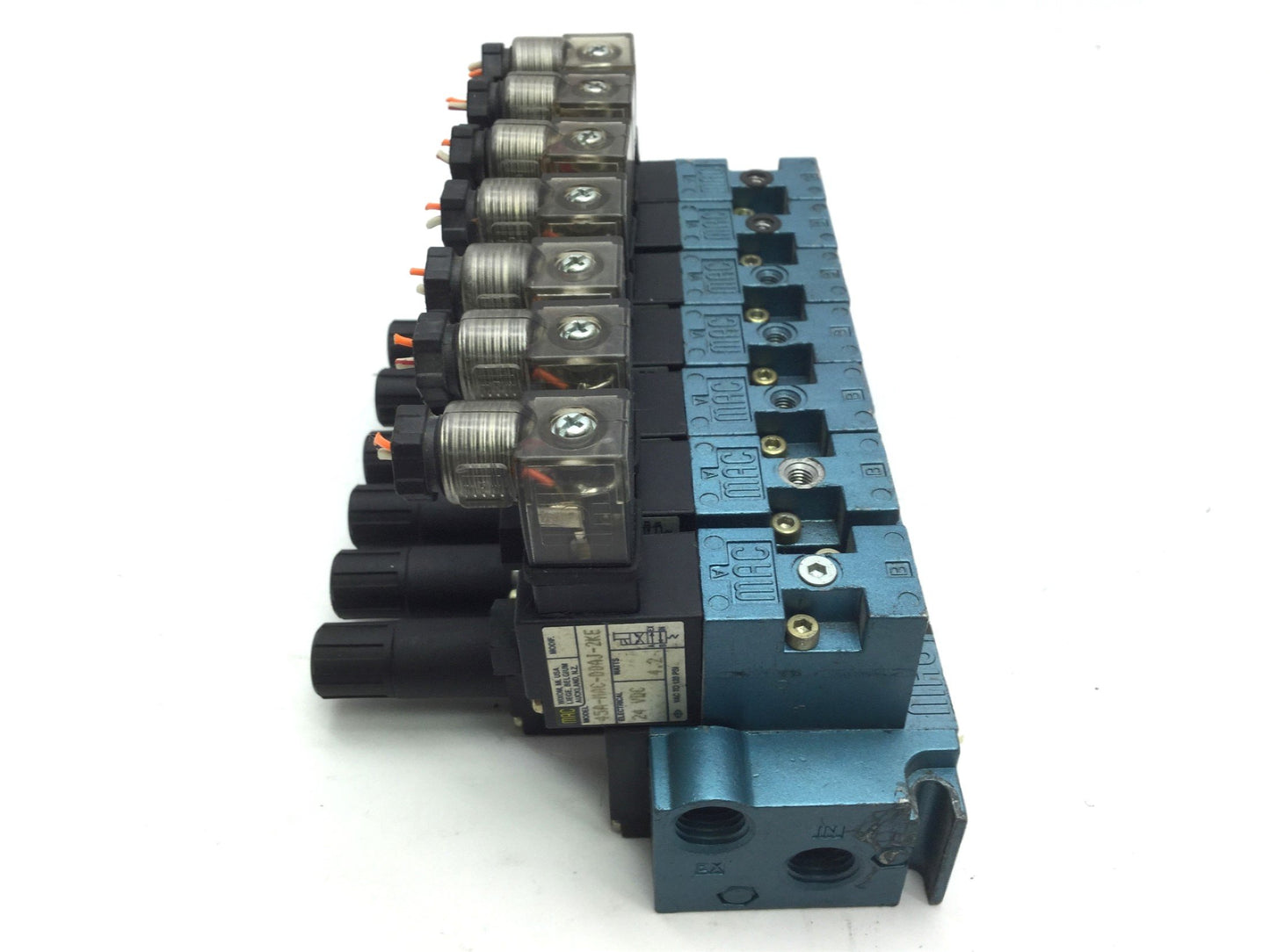 Used Lot of 1 Mac 45A-MAC-DDAJ-2KE and 6 Mac 45A-MAJ-DDAJ-2KE Solenoid Valves