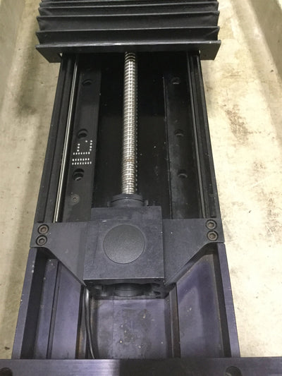 Used Aerotech ATS Accudex Ball Screw Linear Actuator 425mm Travel, 6" x 6" Stage