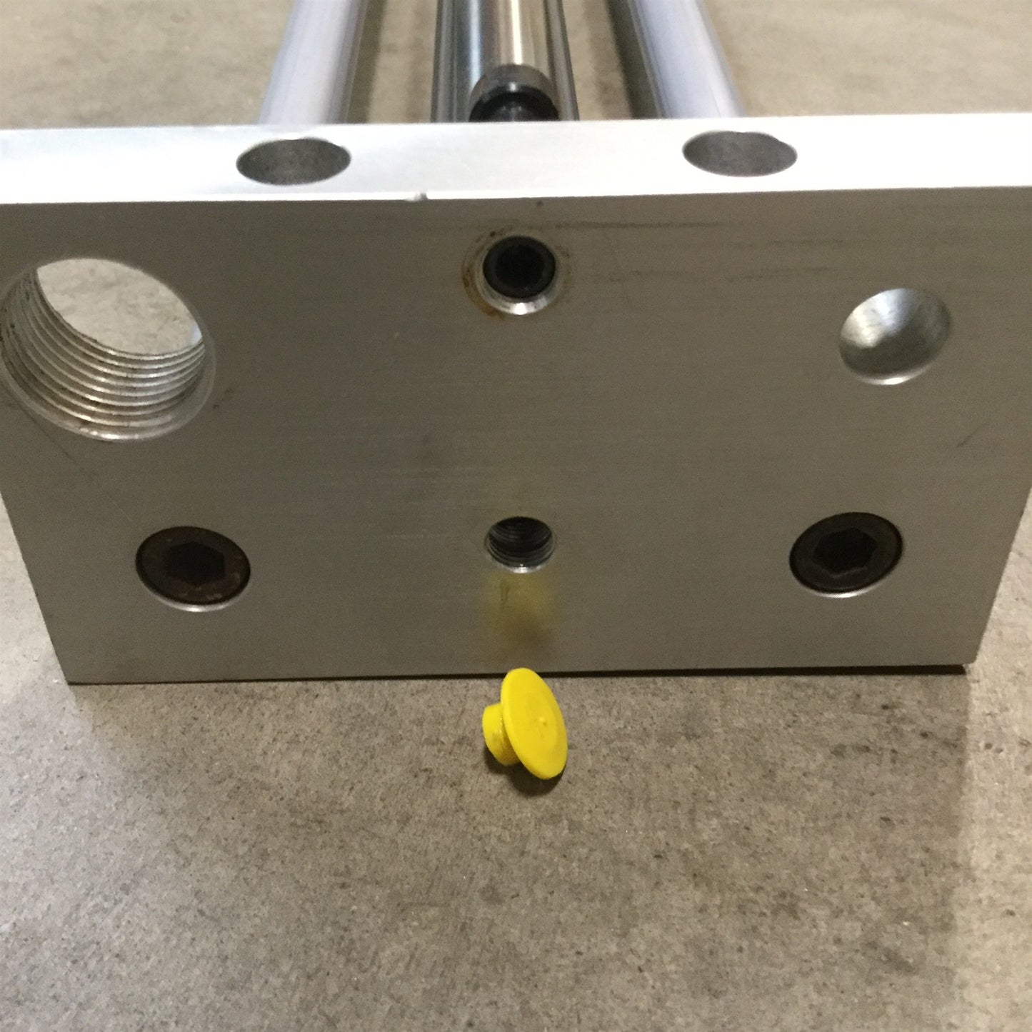 Used Phd CBU061x36-Q Rodless Cylinder Linear Slide Table, 3/4" Shaft, 10" Stroke