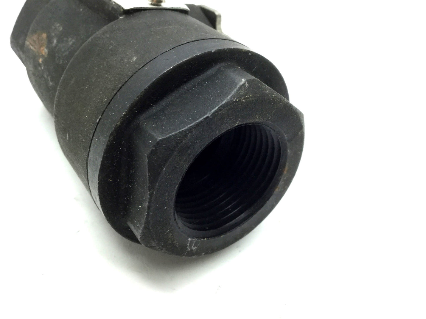 Used Apollo 7A13526 Carbon Steel Ball Valve Dry Chlorine Size: 1" Port
