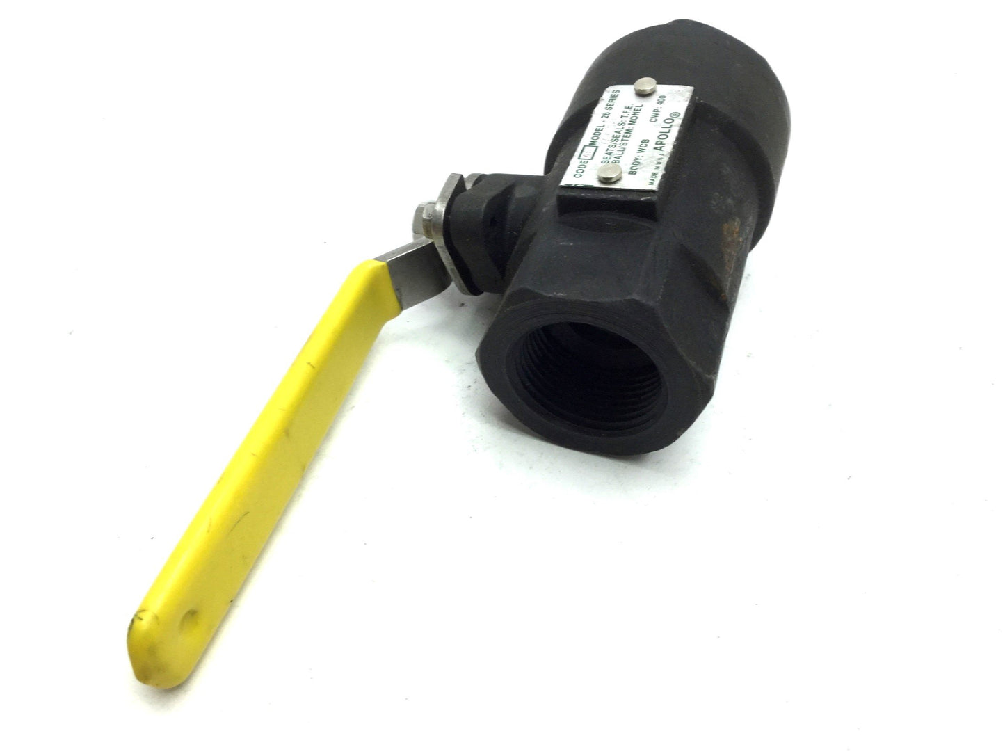 Used Apollo 7A13526 Carbon Steel Ball Valve Dry Chlorine Size: 1" Port