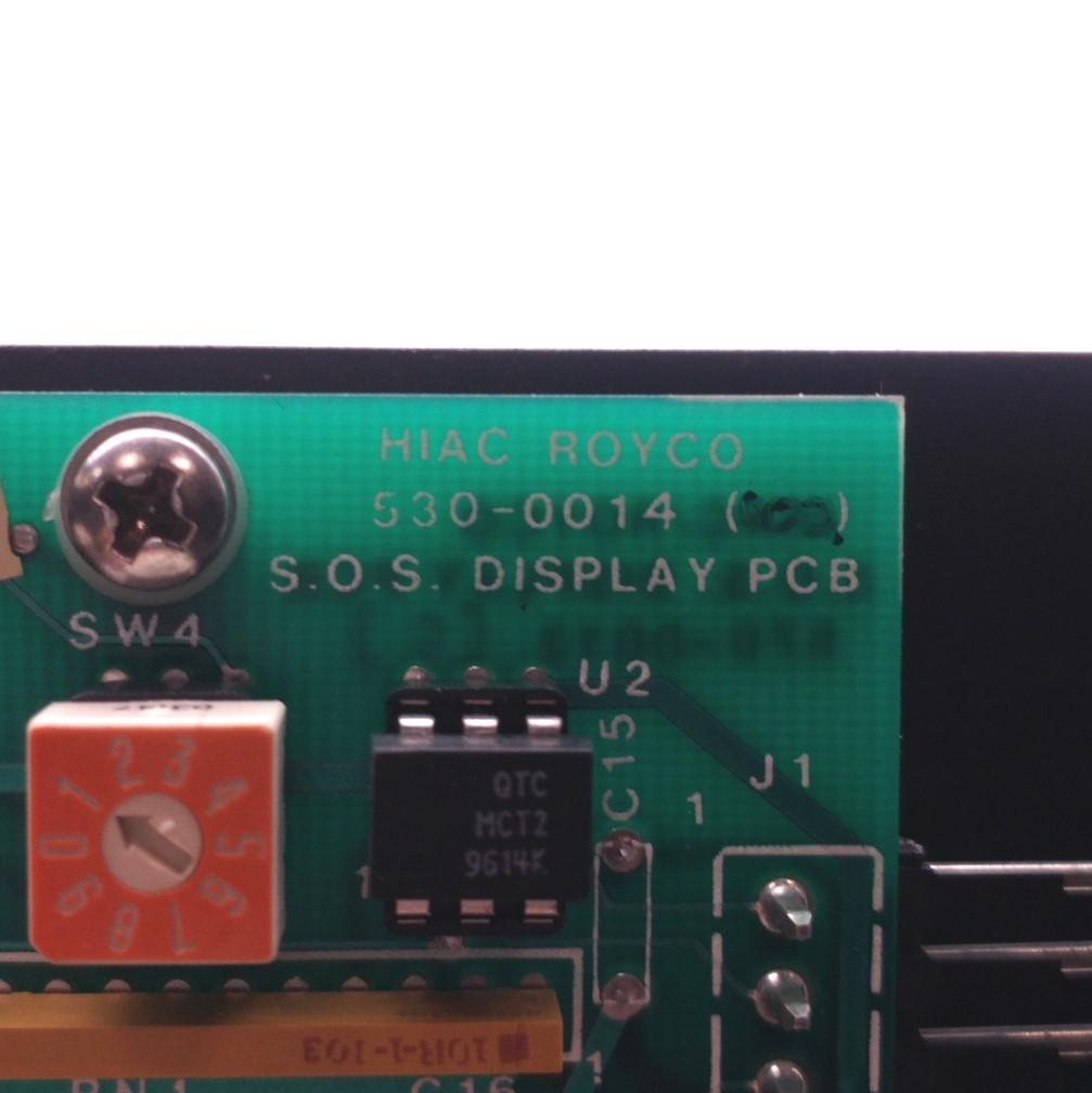 Used HIAC/ROYCO 530-0014 Liquid Particle Counter S.O.S Display Board for Model 3000