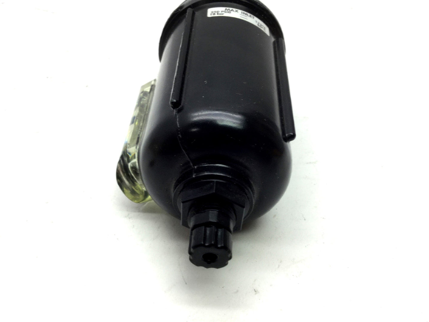 New – Open box Parker PS154 Pneumatic Lubricator Metal Bowl Sight Gauge 250 PSI Twist Drain