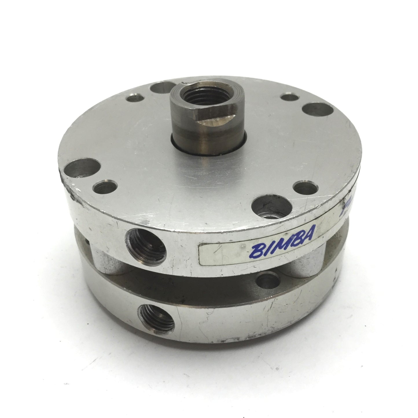 Used Bimba Flat-1 Pneumatic Cylinder, Bore: 1.75", Stroke: 0.375", Ports: 1/8" NPT