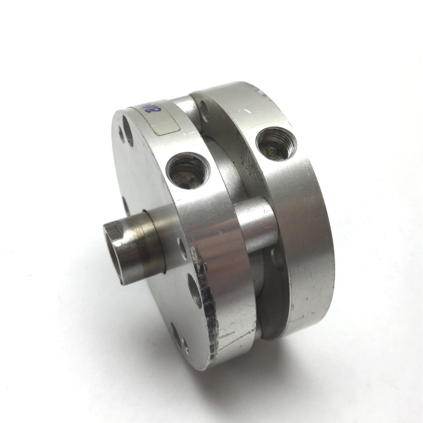 Used Bimba Flat-1 Pneumatic Cylinder, Bore: 1.75", Stroke: 0.375", Ports: 1/8" NPT