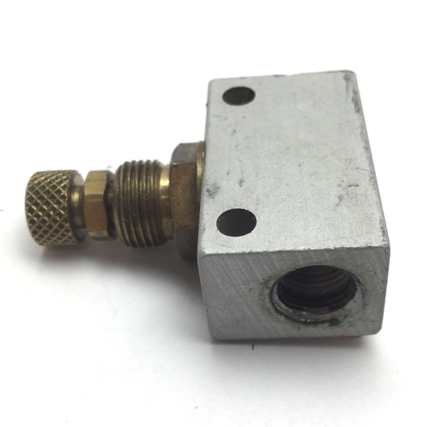 Used Lot of 4 Camozzi RFU-482 In-Line Flow Control Valve, Pressure: 10 bar, 1/8" NPT