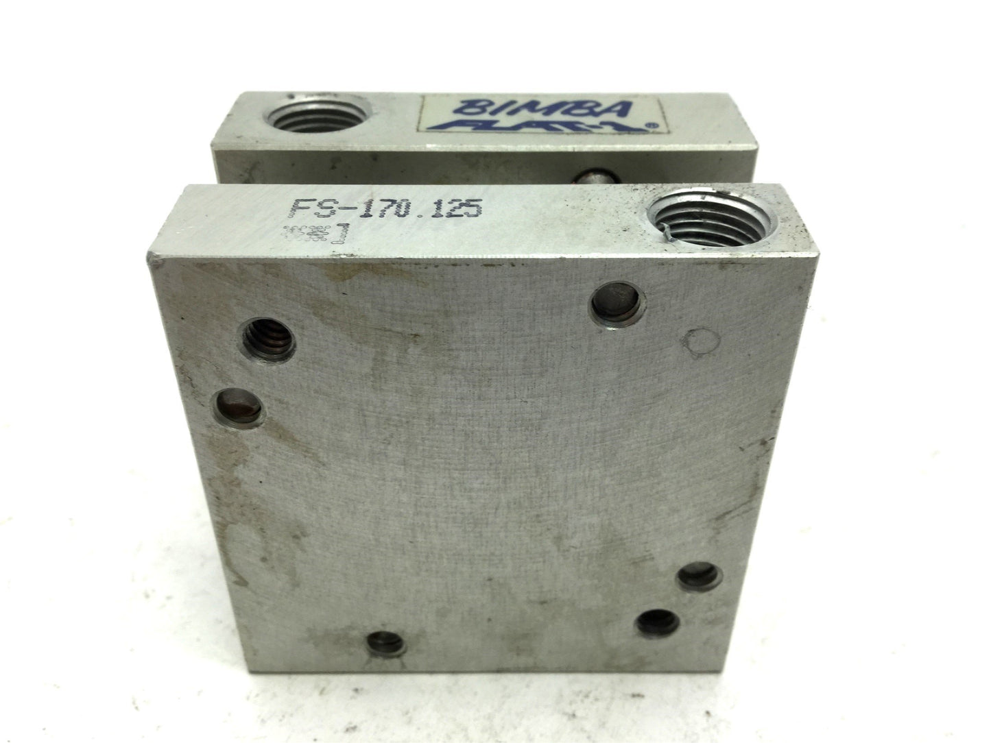 Used Bimba FS-170.125 Flat-1 Pneumatic Cylinder Bore: 1-1/2" Stroke: 0.125" 150 Psi