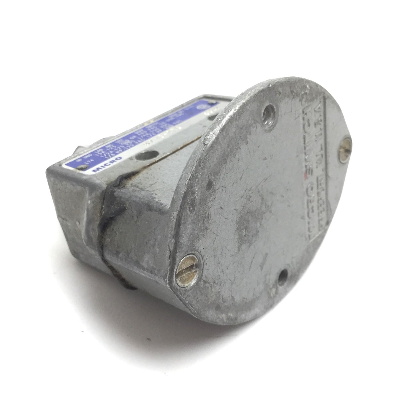 Used Micro Switch BZV6-2RQ Plunger Limit Switch, Contact: 1NC/1NO, Rating: 15A 600VAC