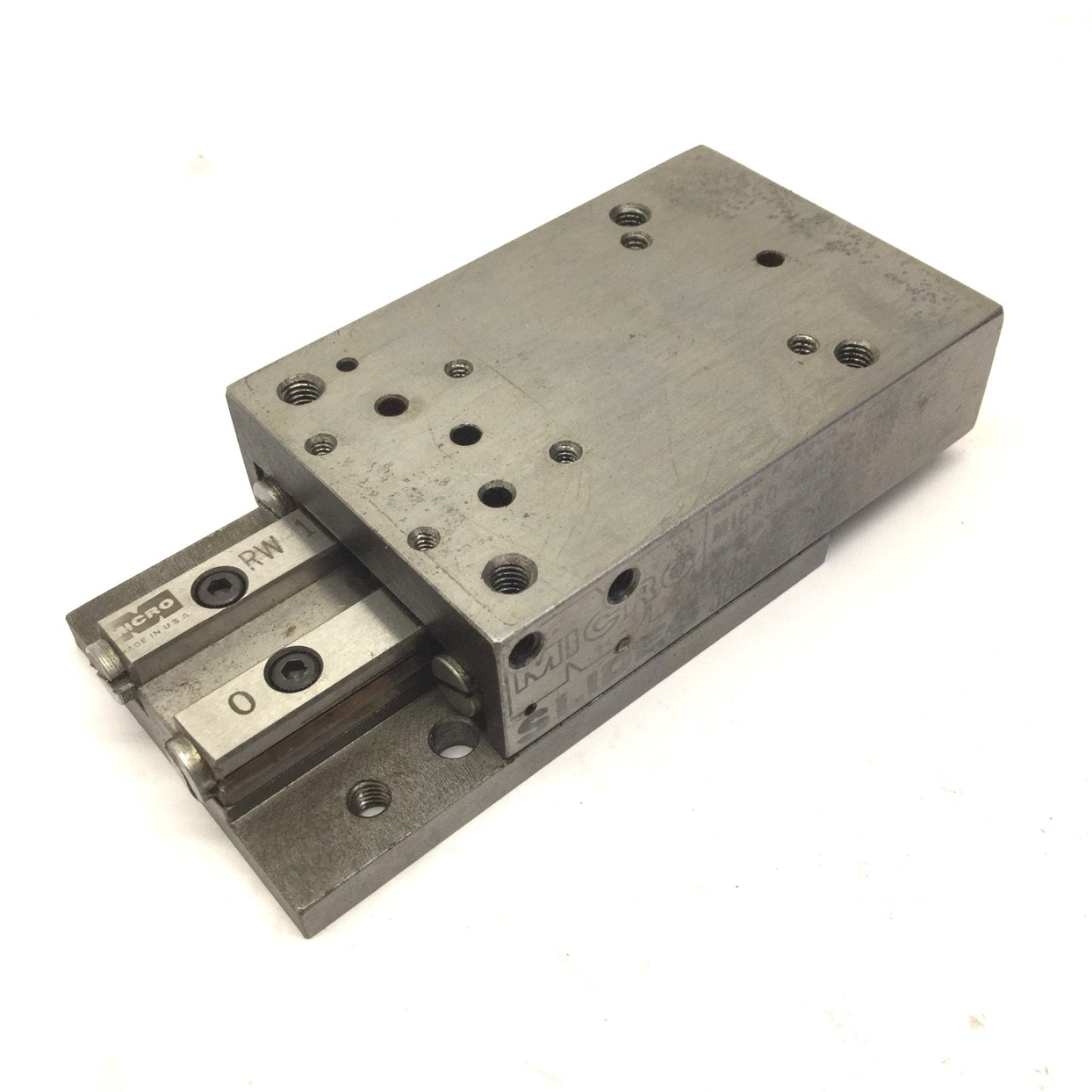 Used Micro Slide Inc 2030 Ball Bearing Slide Stage Travel: 2", Length: 3", Width: 2"