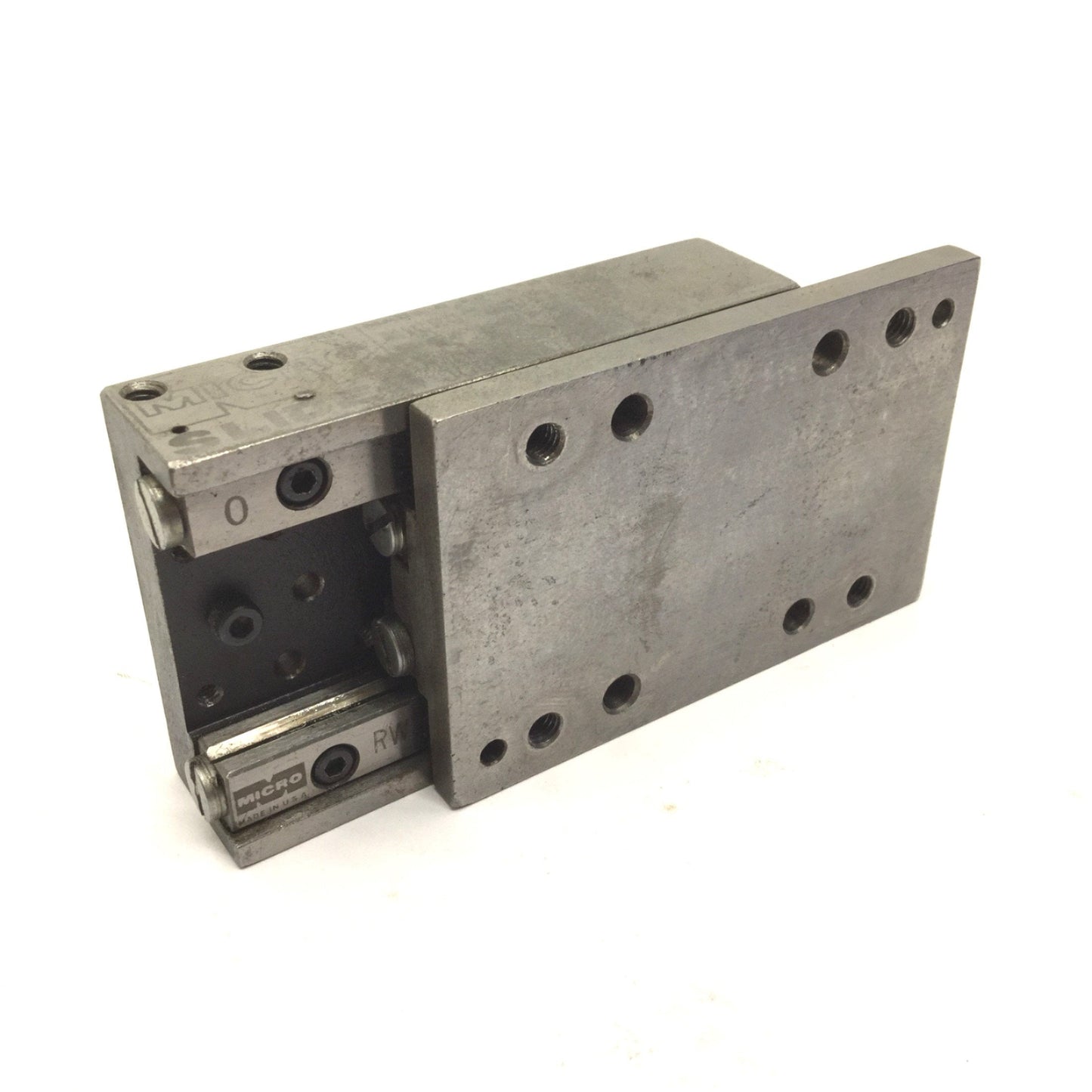Used Micro Slide Inc 2030 Ball Bearing Slide Stage Travel: 2", Length: 3", Width: 2"