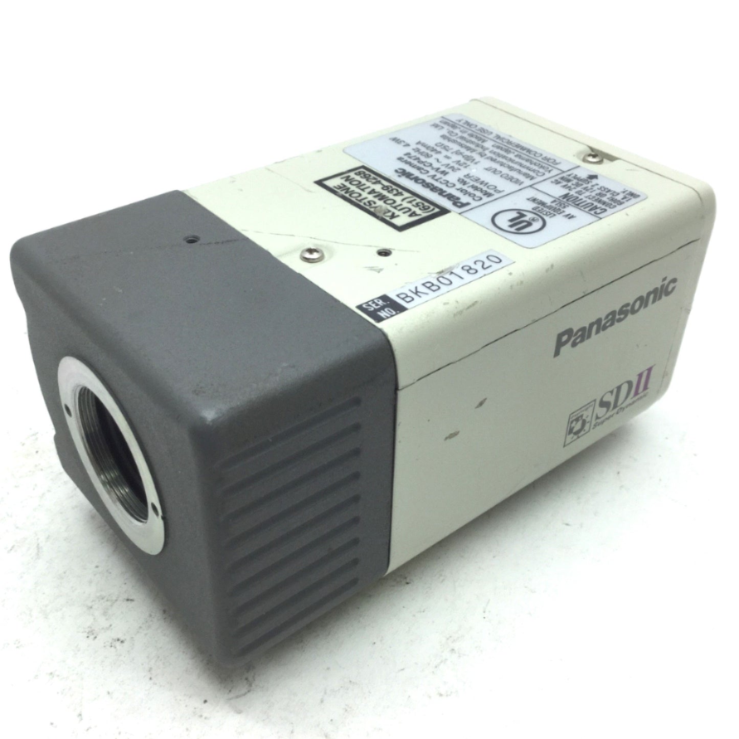Used Panasonic WV-CP474 Digital Color CCTV Camera 120VAC 4.3W, Output Video: 1Vp-p