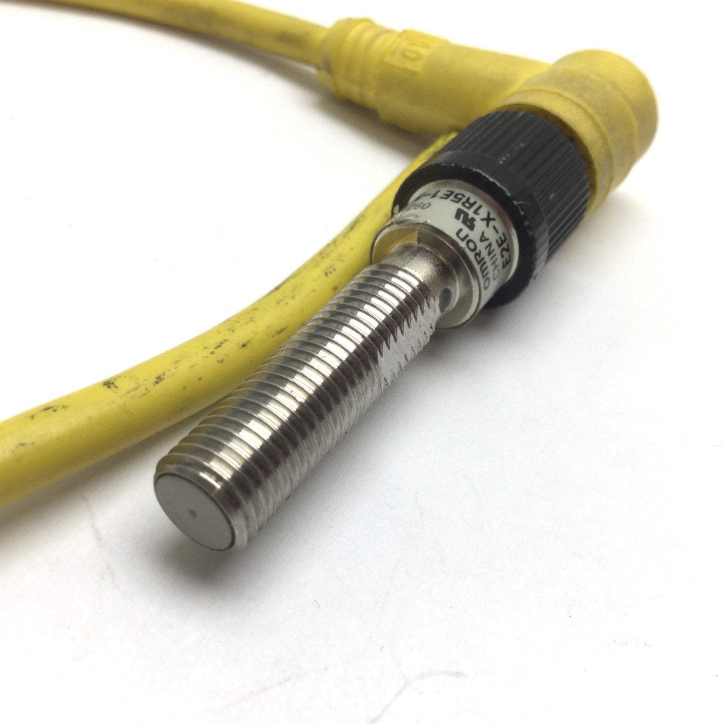 Used Omron E2E-X1R5E1-M1 Inductive Proximity Sensor, Range: 1.5mm, With 90ø Cable