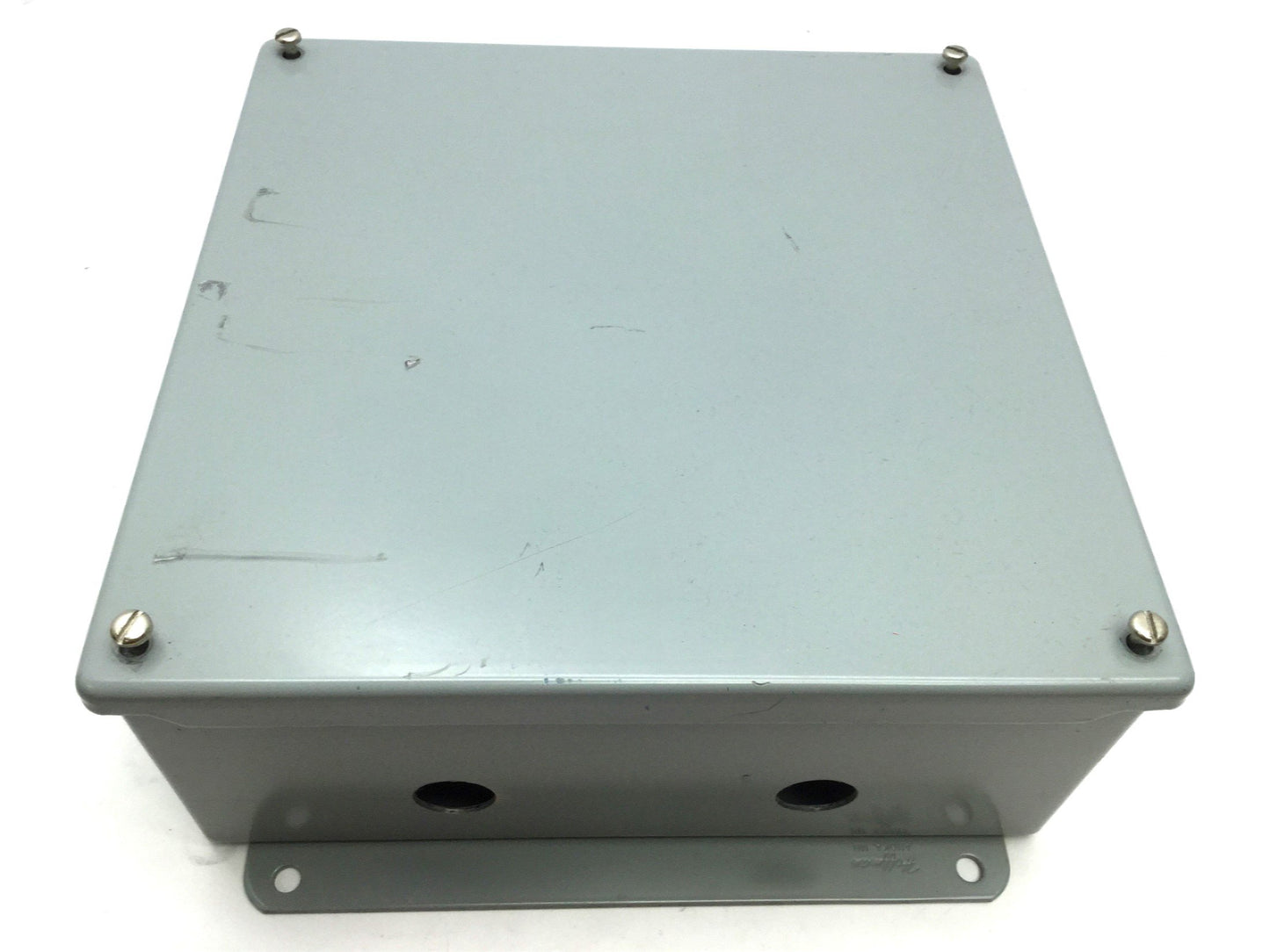 Used Hoffman A-1010SC Electrical Enclosure, Dimensions: 10" x 10" x 4", *Holes*