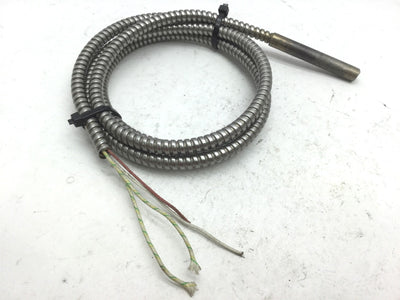 Used Watlow G2GX94A FireRod Cartridge Heater, 3/8" (0.371") 120V 50W L: 4'