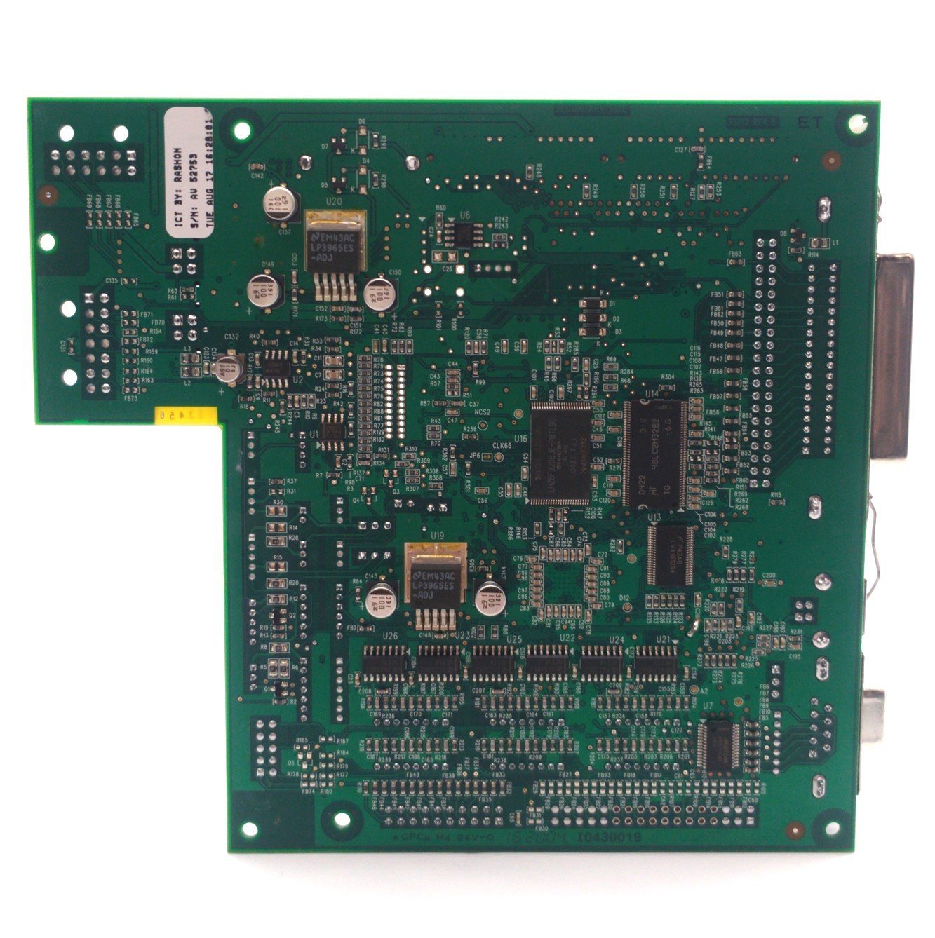 Used Zebra 33008 Rev 7 Main Control Board Serial USB For 90/140/170 XI III+ Printer