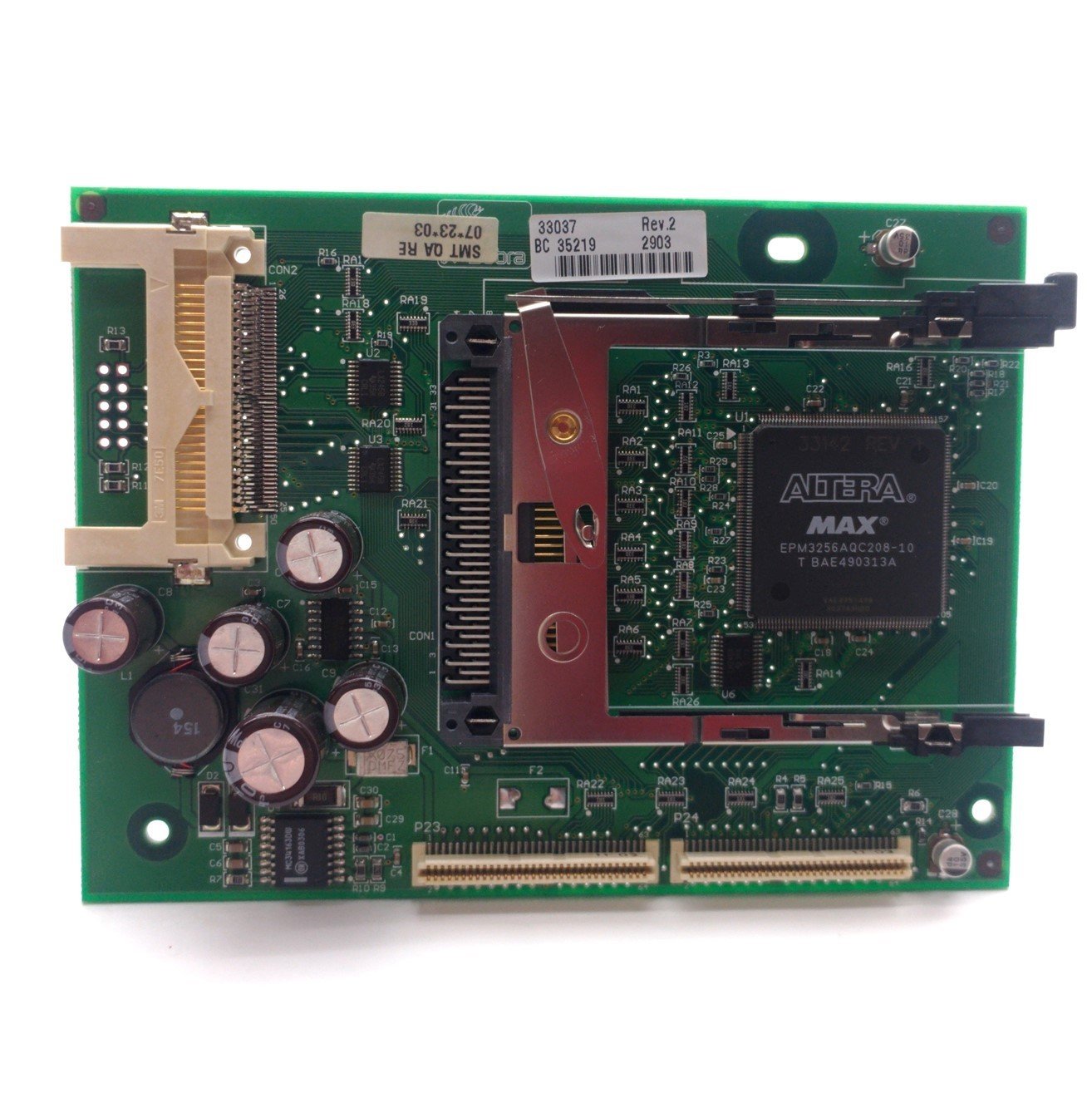 Used Zebra 33037 Rev 2 Compact Flash/PCMCIA Board, For 170XiIII+ Printer