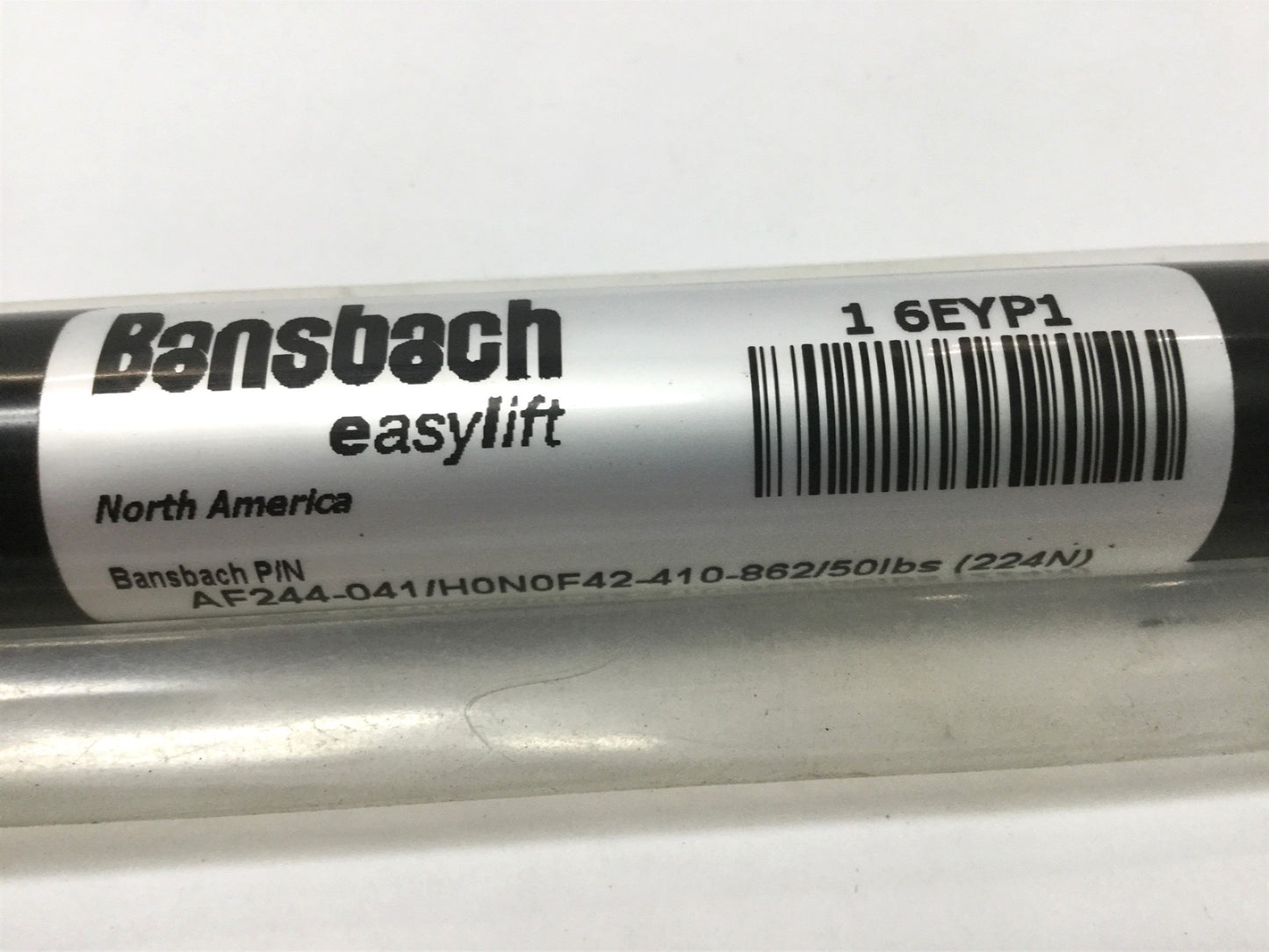 New – Open box Bansbach AF244-041 Easylift Gas Spring, 50lb Force, 410mm Stroke, 862mm OAL