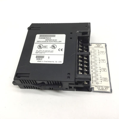 Used GE Fanuc IC693BEM331G Series 90-30 Genius Bus Controller, 128 Bytes Max