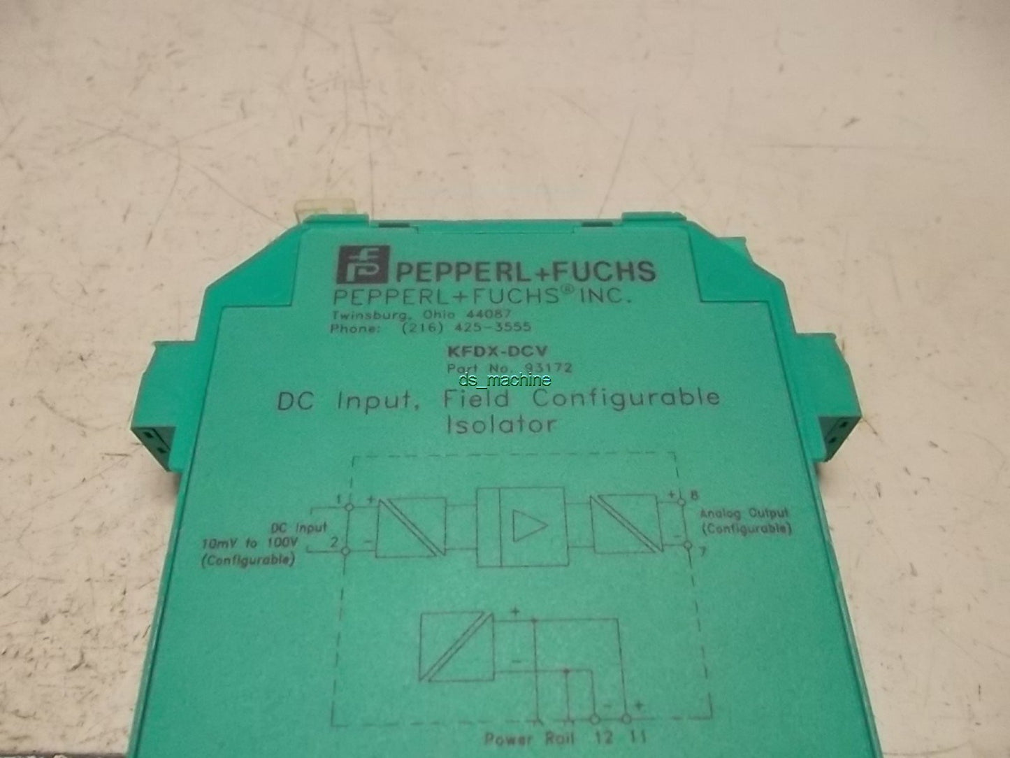 Used Pepperl+Fuchs KFDX-DCV DC Input Filed Configurable Isolator 9-30VDC 2.5W