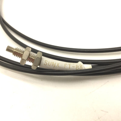 Used Lot of 2 Panasonic Sunx FT-48 Sensor Fiber Optic, Thru-Beam Type, Length: 3'