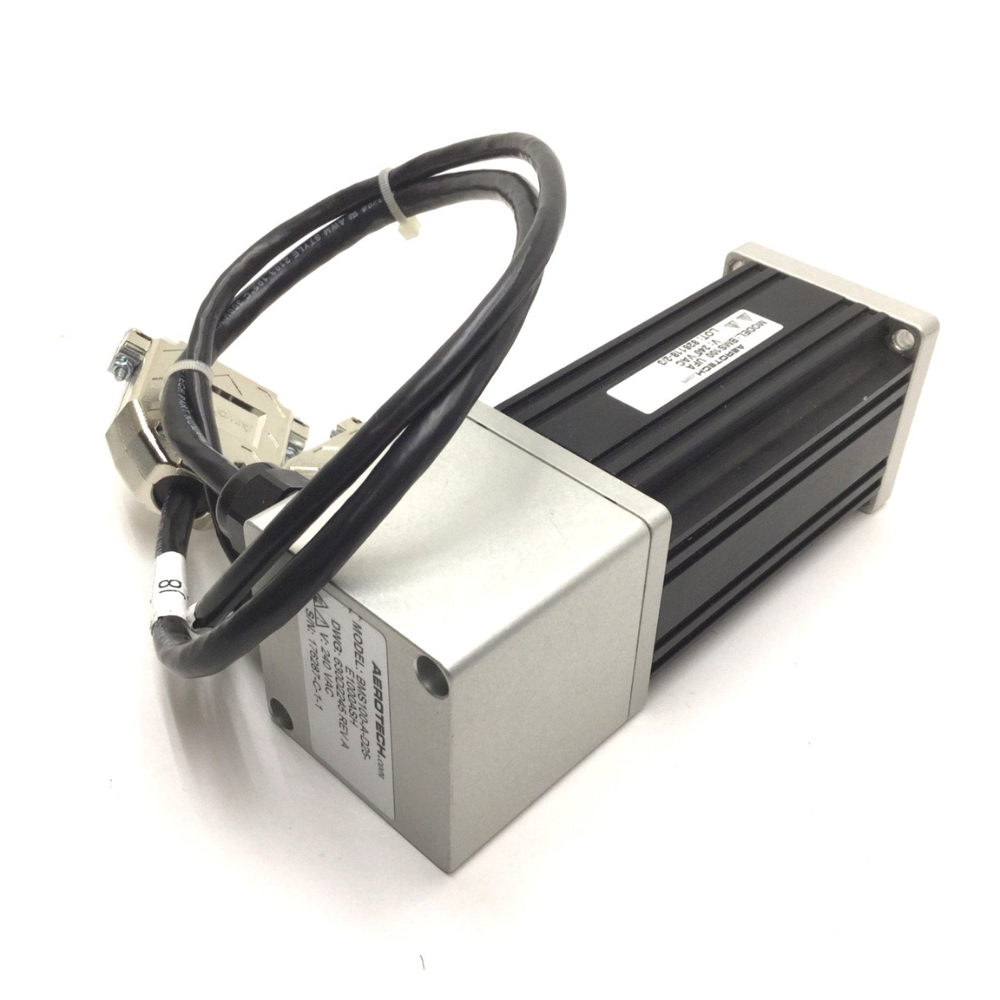 Used Aerotech BMS100-A-D25-E1000ASH Brushless Slotless Rotary Servomotor, NEMA 23