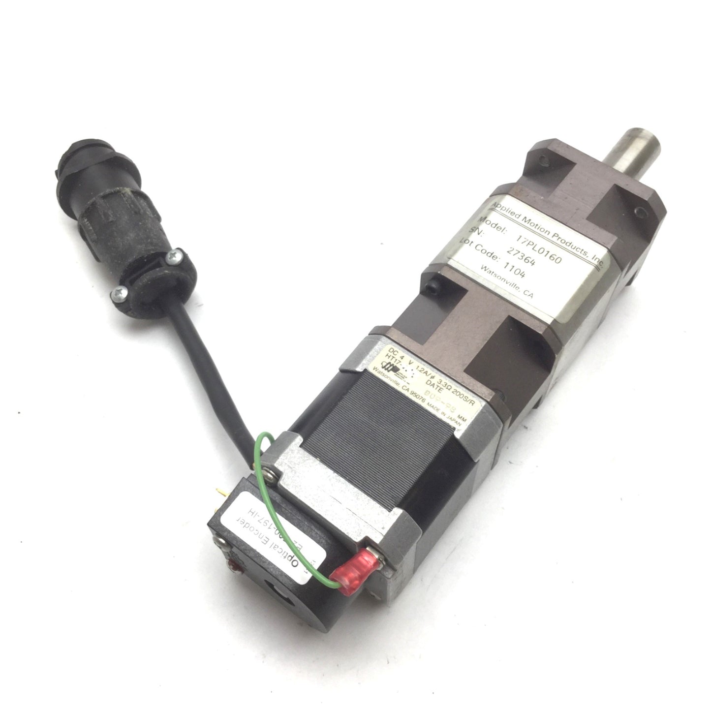 Used Applied Motion 17PL0160 Planetary Gearhead HT17 Motor E2-500-197-IH Encoder