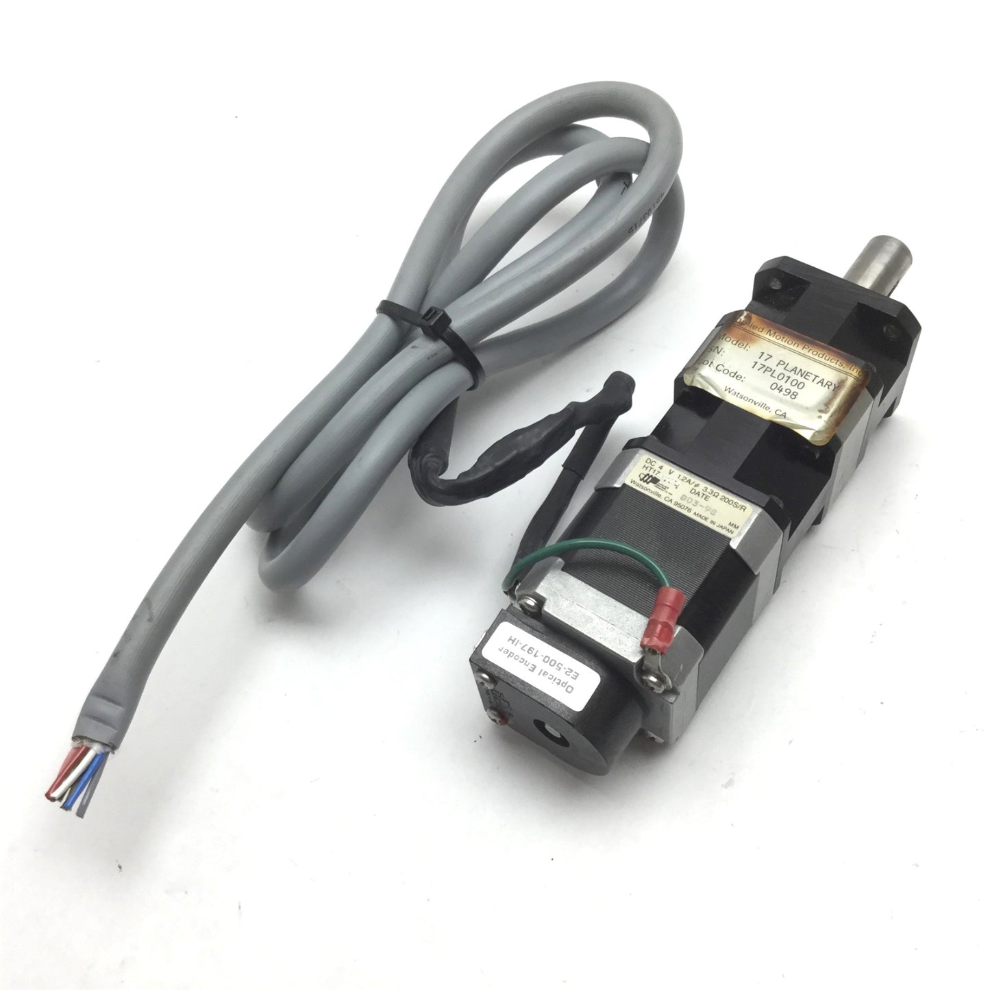 Used Applied Motion 17PL0100 Planetary E2-500-197-IH Encoder Gearhead HT17 Motor