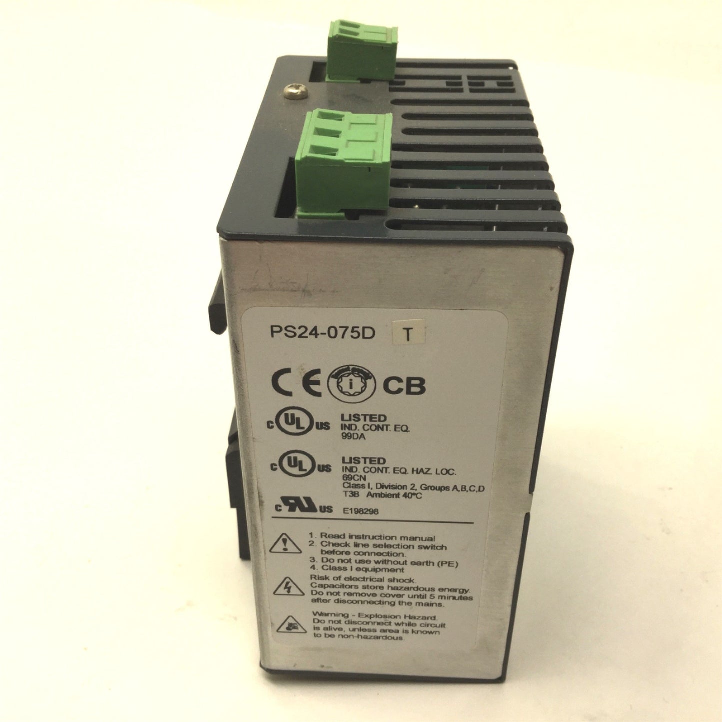 Used Automation Direct PS24-075D Power Supply, In: 115/230VAC, Out: 24VDC 3A 75W