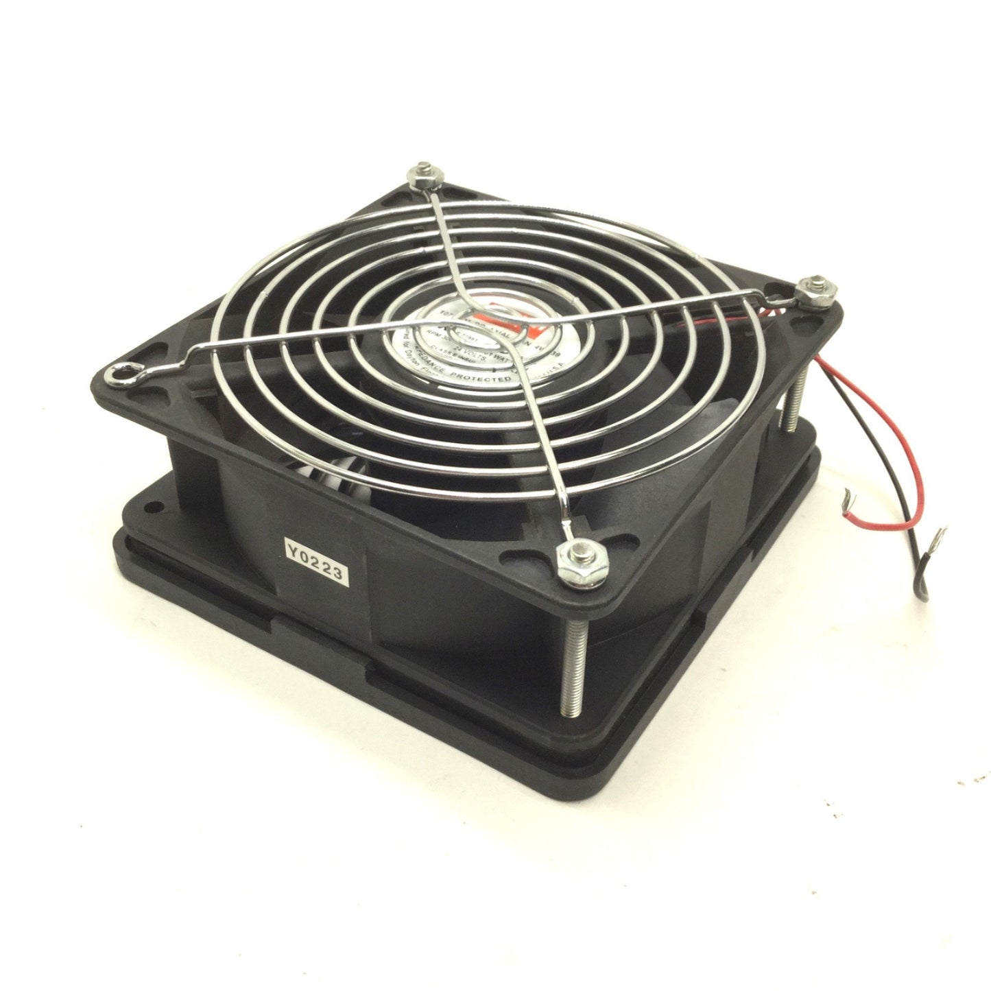 Used Dayton 4WT39 Axial Fan, Width and Height: 120mm, 24VDC, 0.31A, 3000 RPM, 107 CFM