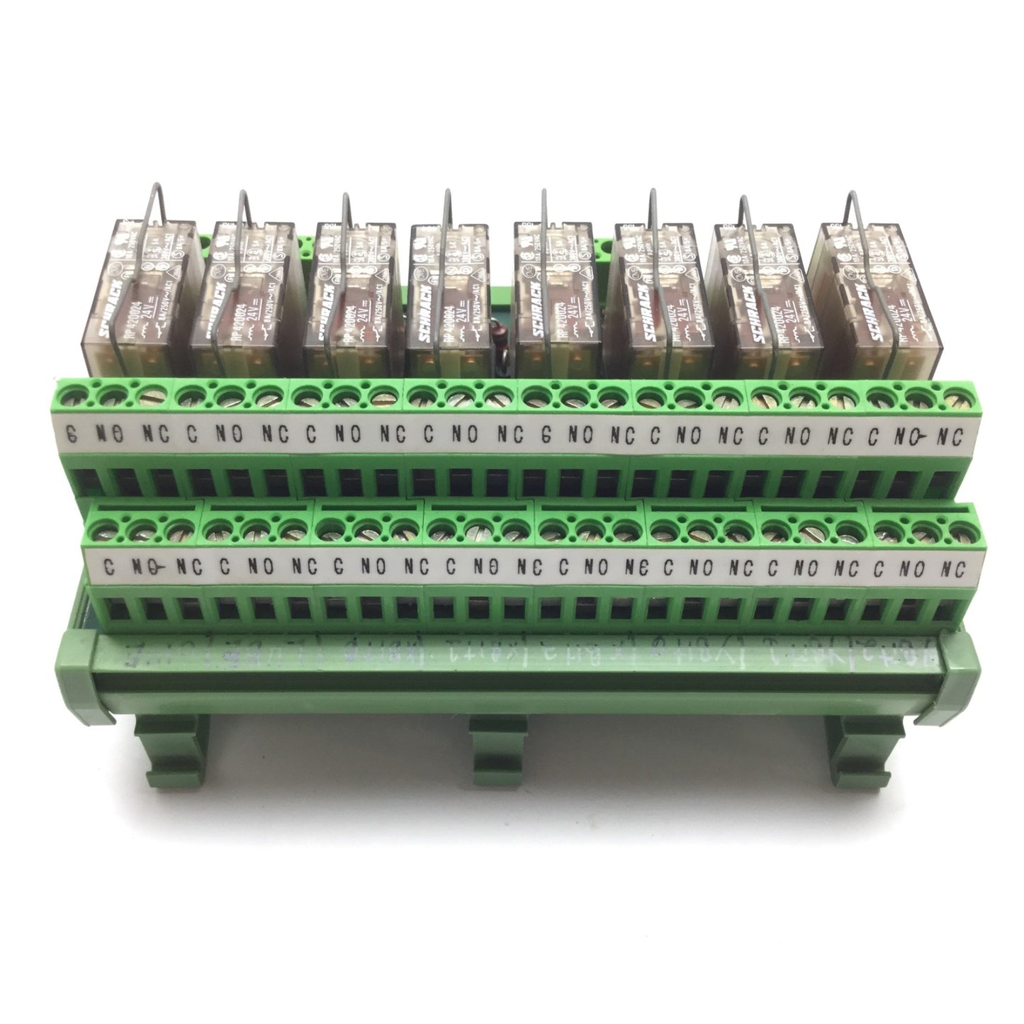 Used Lot of 8 Schrack RP420024 Relay, 2-Pole/Relay, Coil 24VDC, Contact 8A 250VAC