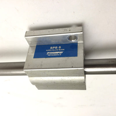 Used Thomson SPB 6 Super Pillow Block w/Rod Length: 21" x 3/8" Travel: 19-7/8"