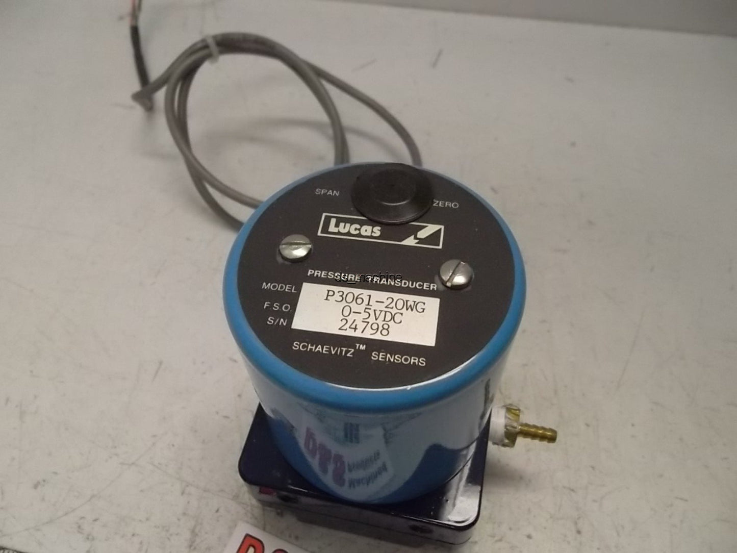 Used Lucas Pressure Transducer P3061-20WG