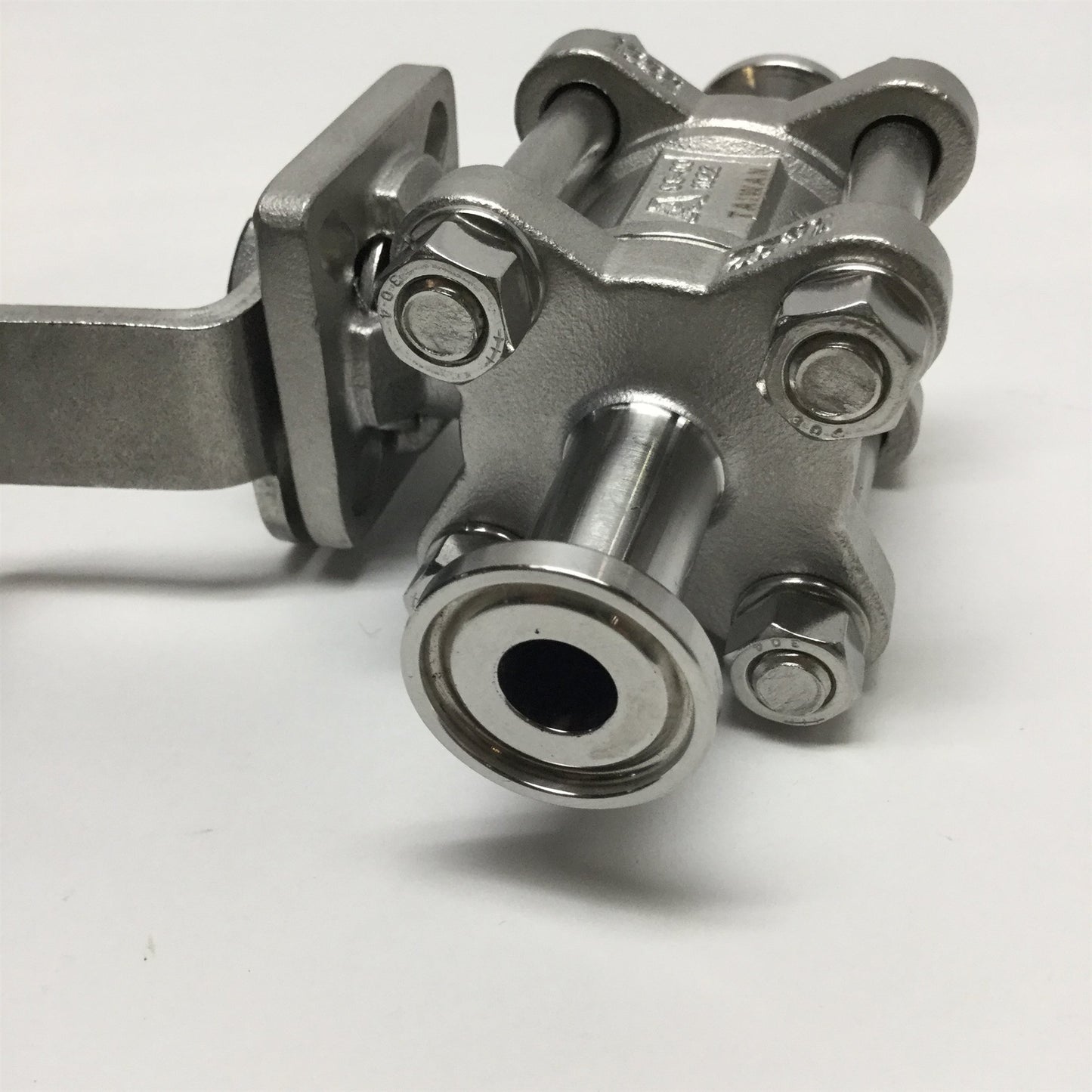 Used Dixon Bradford BV2CV-050CC-A 3-Piece Ball Shut-Off Valve CF8M SS 1/2" 1000WOG