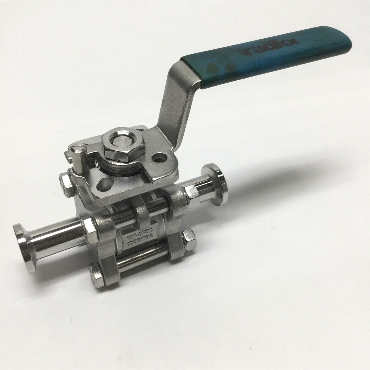 Used Dixon Bradford BV2CV-050CC-A 3-Piece Ball Shut-Off Valve CF8M SS 1/2" 1000WOG