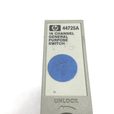 Used Hewlett Packard 44725A General Purpose Switch Module, 16-Channel