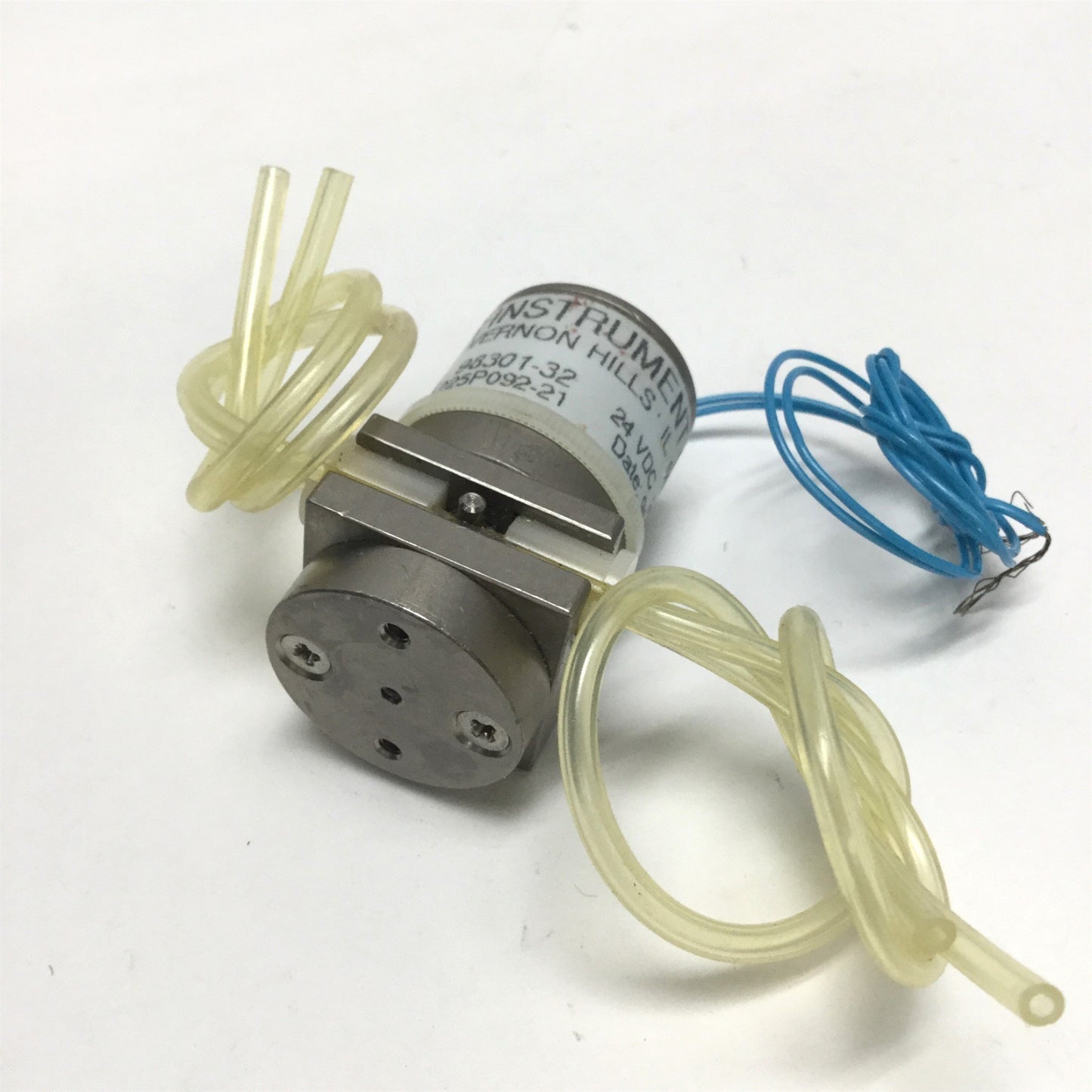 Used Cole-Parmer 98301-32 Neptune Research Solenoid Pinch Valve 1NO-1NC 24VDC, 1/8 OD