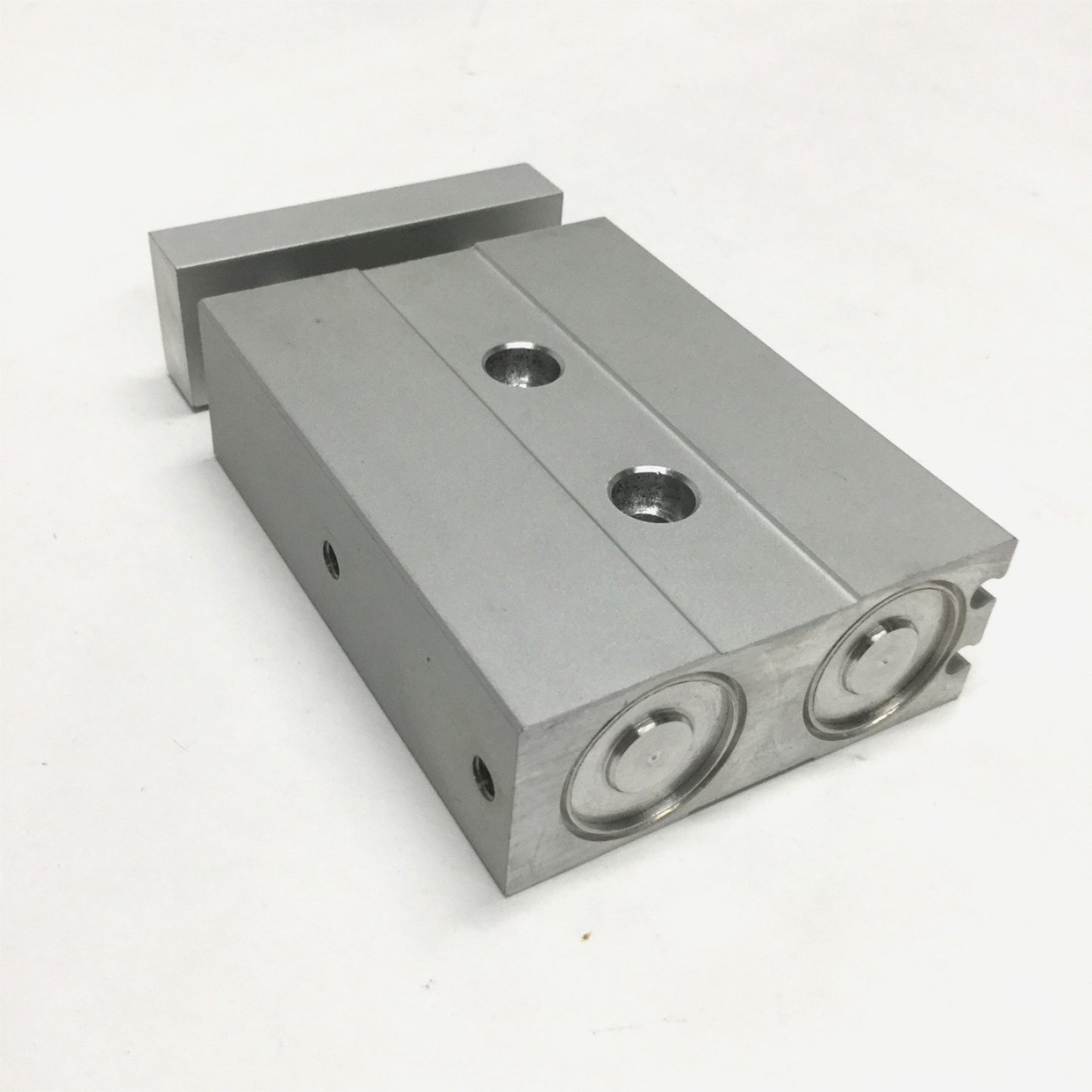 Used Bimba TB-2015 Twin Bore Cylinder Air Table Slide 20mm Bore, 15mm Stroke M5 Ports