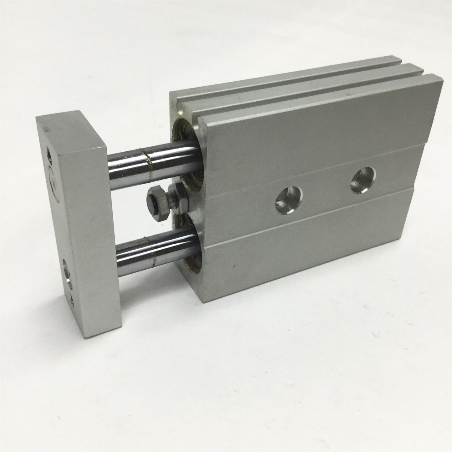 Used Bimba TB-2015 Twin Bore Cylinder Air Table Slide 20mm Bore, 15mm Stroke M5 Ports